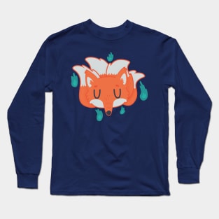 Fiery Fox Spirit Sprite Long Sleeve T-Shirt